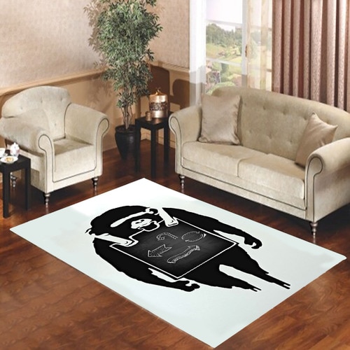 Banksy Monkey Walk Living room carpet rugs