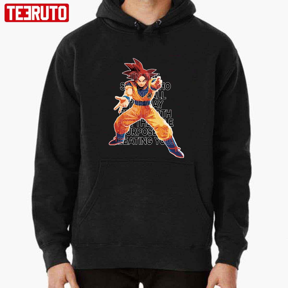Beating You Son Goku Dragon Ball Typo Unisex T-shirt