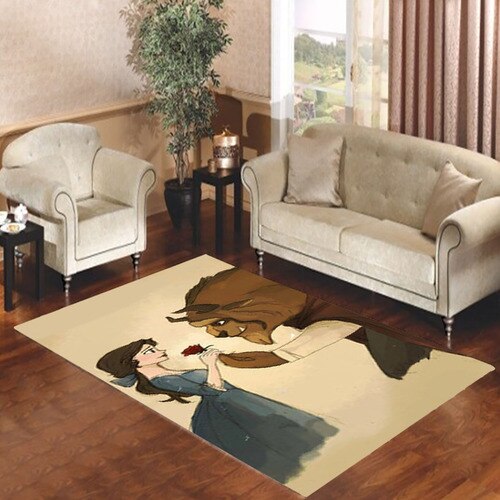 Beauty and The Beast Flower Living room carpet rugs