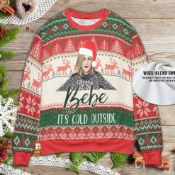 Bebe-It’s-Cold-Outside Sweater, Funny Christmas Sweater, Christmas Ugly Sweater Gift, Christmas Sweater 2022, Bebe Swetaer For New Year Unisex Double Sides