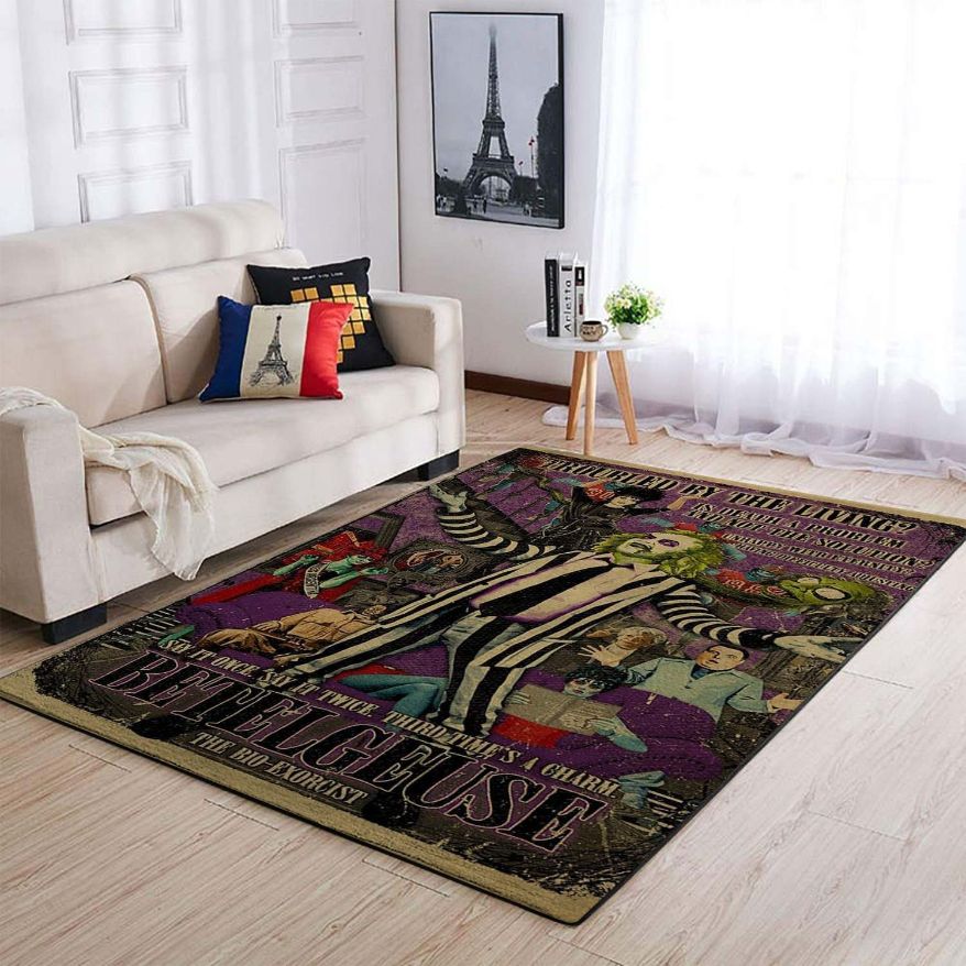 Beetlejuice Area Rug Carpet, Movie Floor Rug Carpet Home Decor