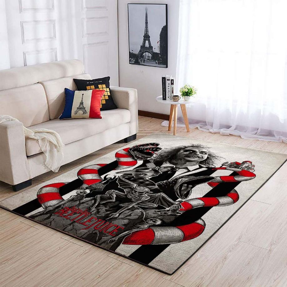 Beetlejuice  Rug Carpet - Movie Area Rug Carpet Home Decor