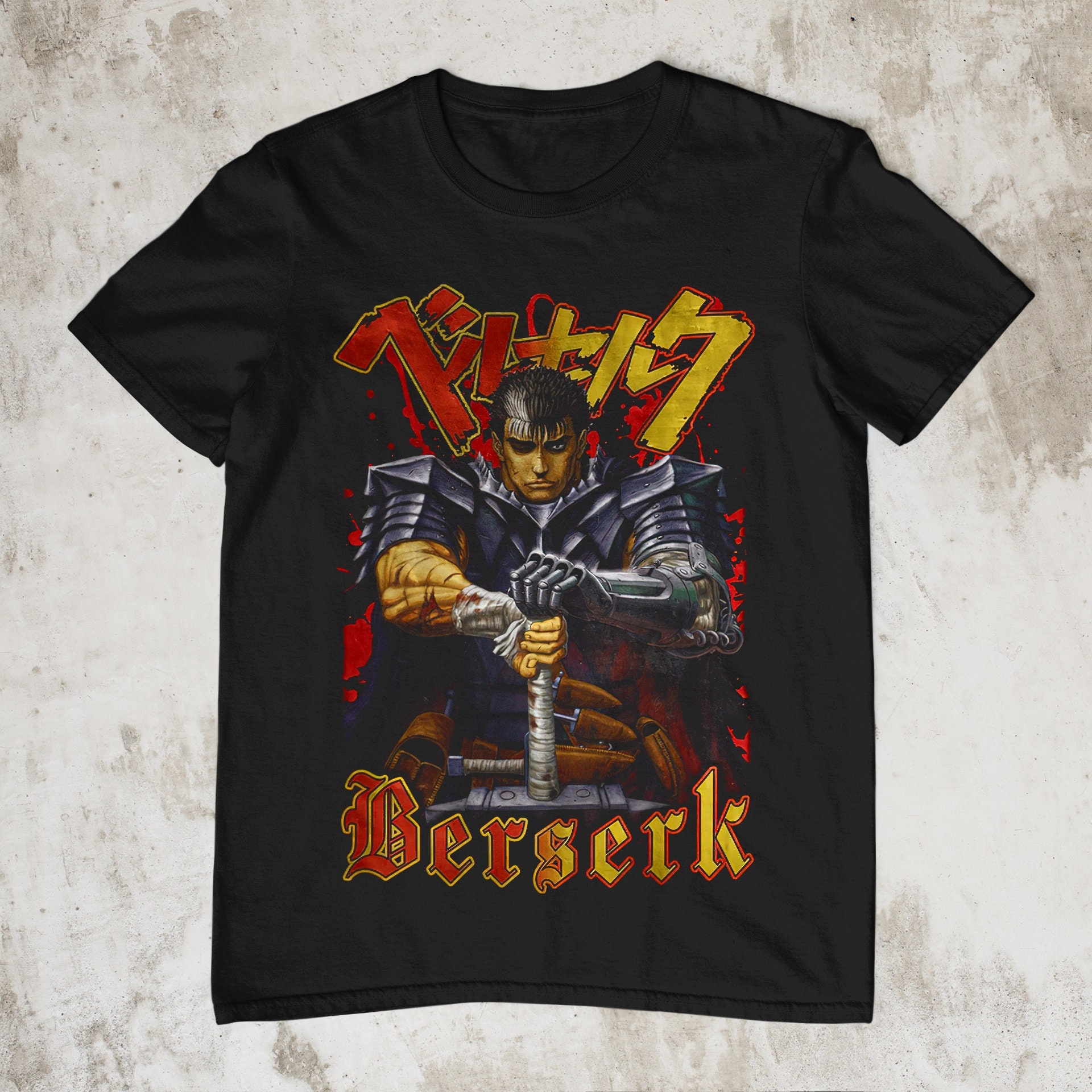 Berserk Guts Berserk Griffith Berserk Guts Anime Graphic 90s Vintage Unisex T-Shirt