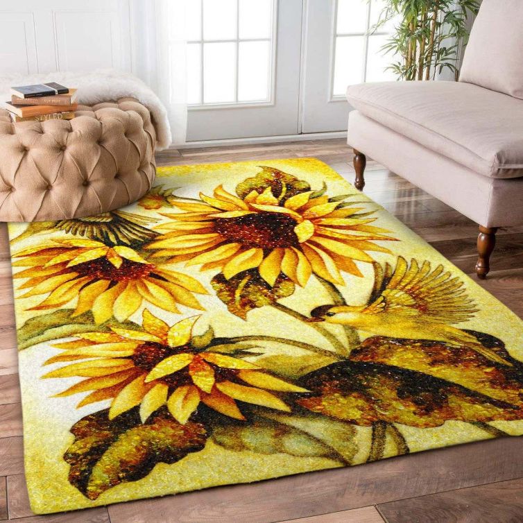 Bird And Sunflower Rug Carpet