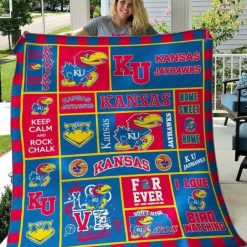 Bird Watching Ncaa Kansas Jayhawks Collection Quilt Blanket