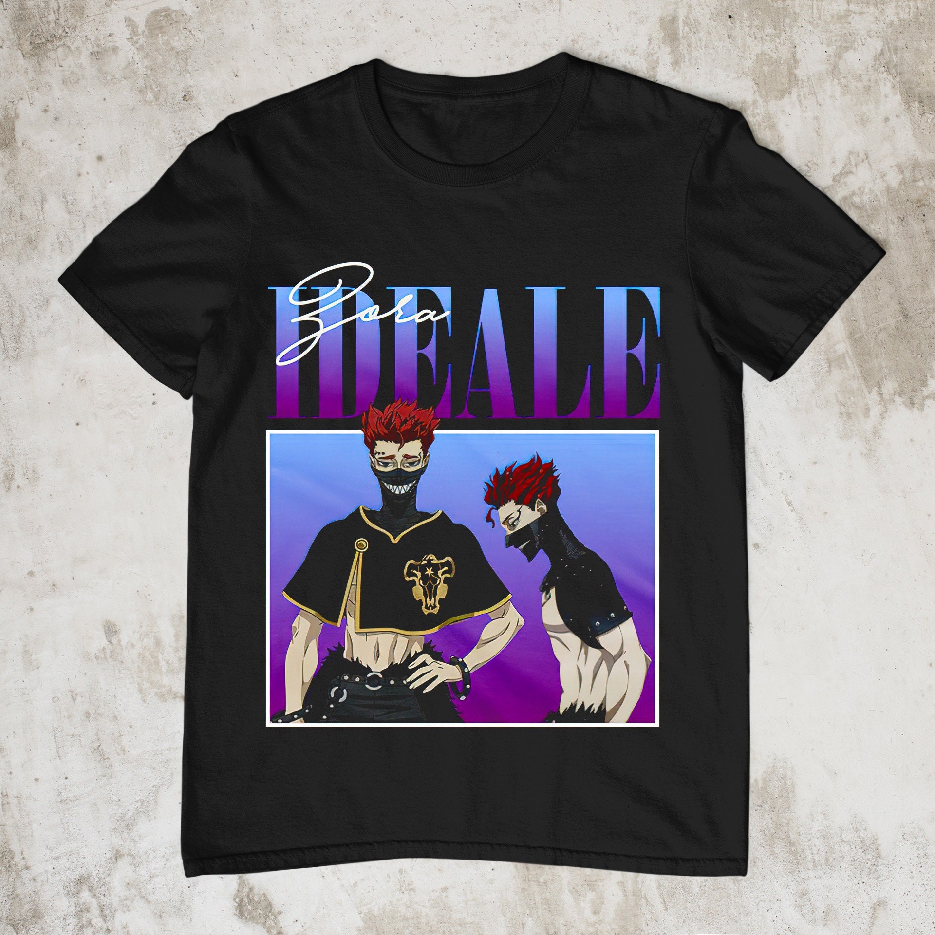 Black Clover Zora Ideale Homage Black Clover Black Bulls Squad Homage Bootleg 90s Vintage Unisex T-Shirt