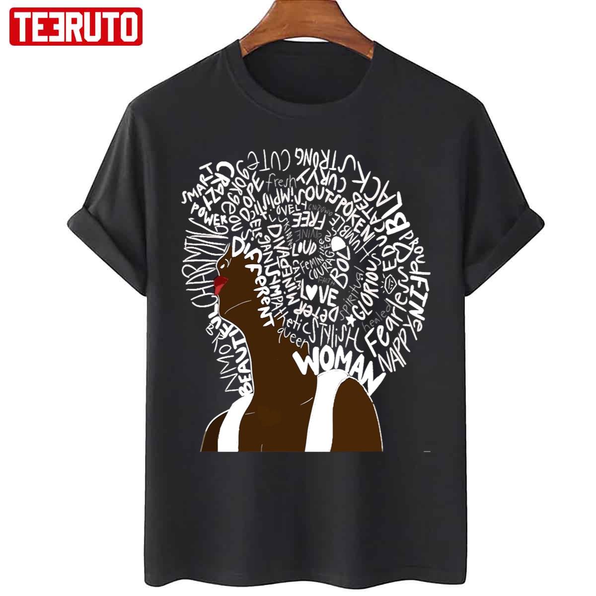 Black Power Educated Strong Black Women Afrikan Queen Unisex T-Shirt
