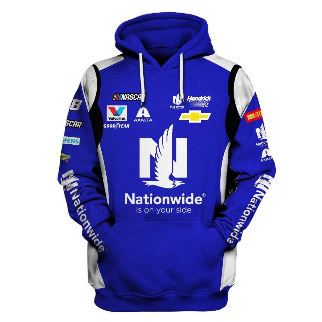Blue Nationwide 3D Alexbrcing F1 Racing Team Nationwide Team AOP Unisex Hoodie