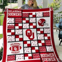 Boomer Sooner Ncaa Oklahoma Sooners Quilt Blanket
