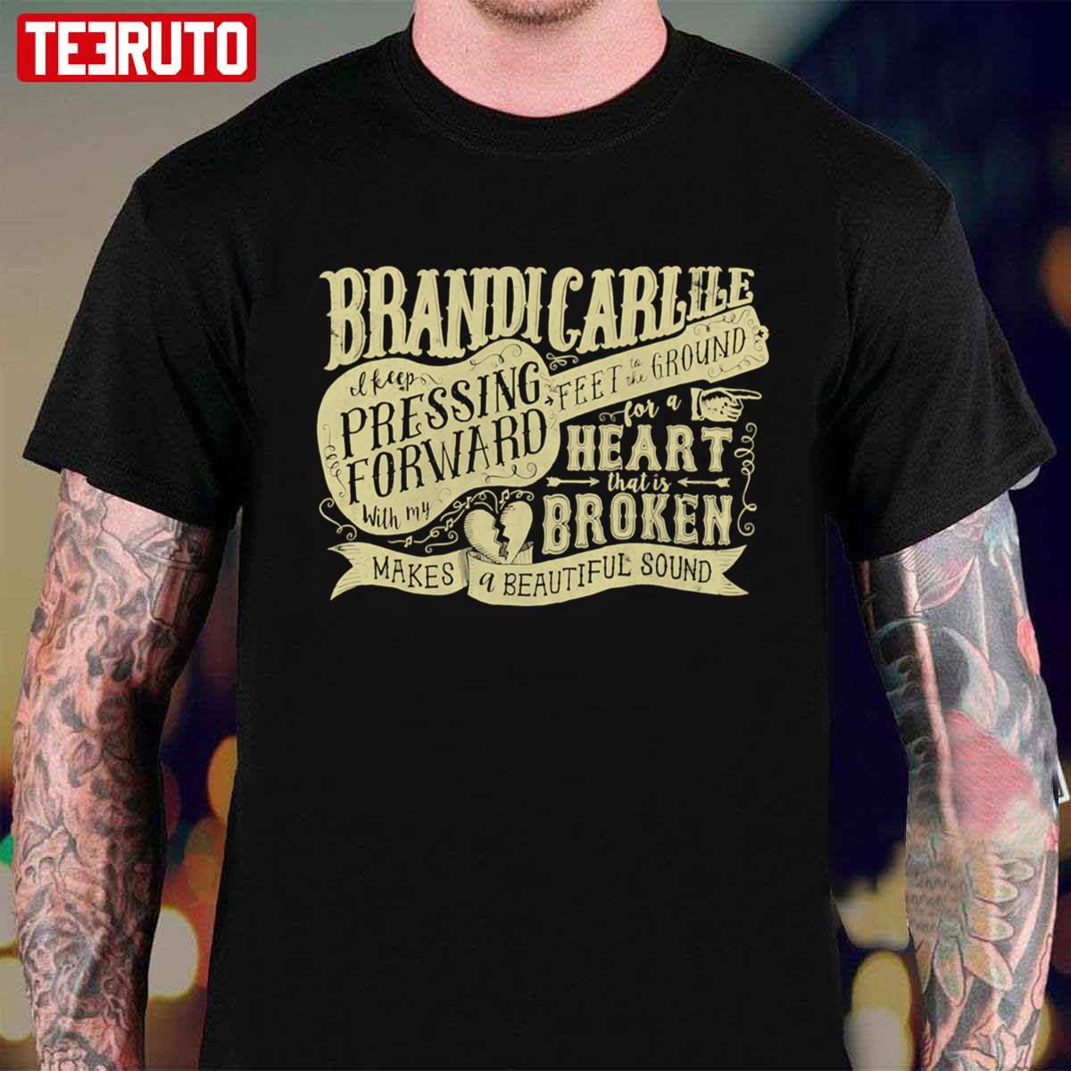 Brandi Carlile Lyrics Guitar Vintage Design Unisex T-shirt