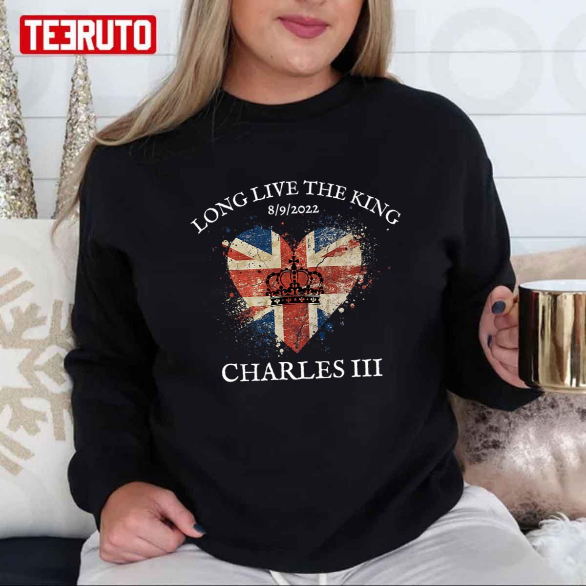 British Crown King Charles Iii Long Live The King Unisex T-shirt