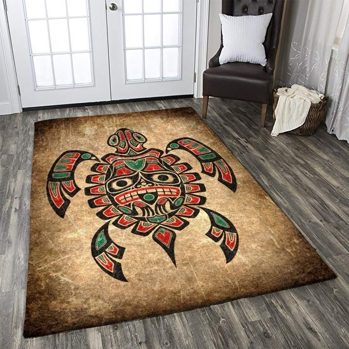 Canadian Aboriginal Turtle Carpet Living Room Rugs Teeruto