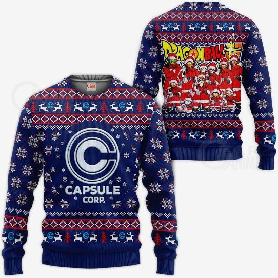 Capsule Ugly Christmas Db Anime Xmas Idea Knitted Sweater