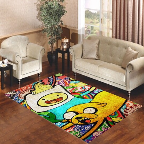 Cartoon Network Adventure Time Jake and Finn 3 Living room carpet rugs