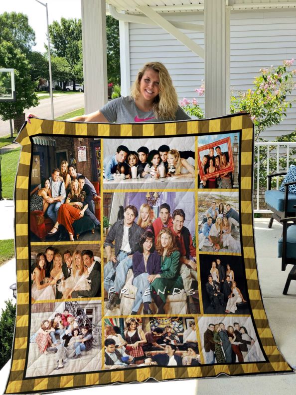 Cast Of Friends Tv Show Quilt Blanket Teeruto