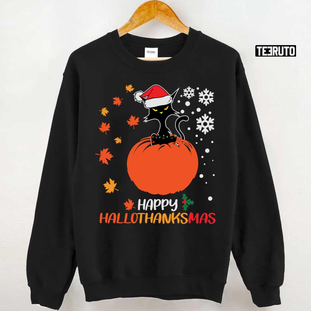 Cat Halloween Thanksgiving Christmas Holidays Unisex Sweatshirt