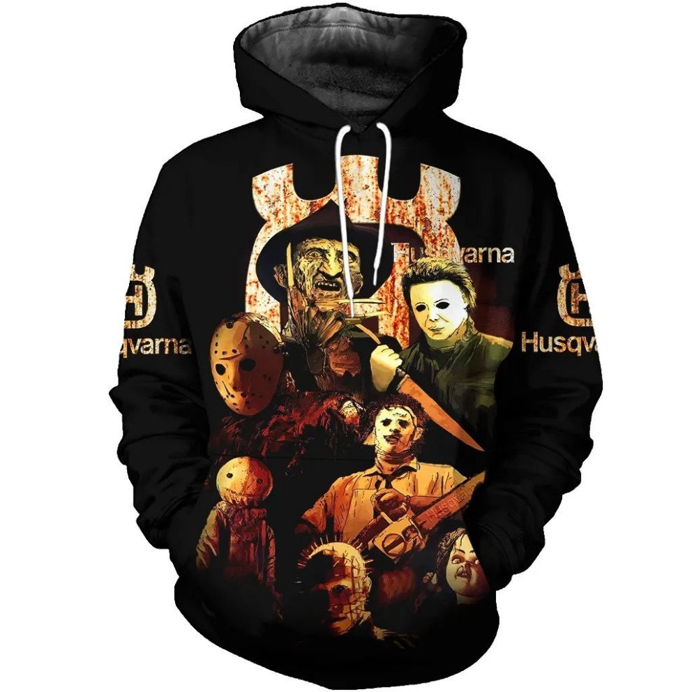 Chainsaw Happy Halloween 3D Hoodie