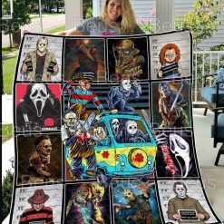 Character Horror Movie Driver Car Halloween Horror Scary Movie Quilt Blanket