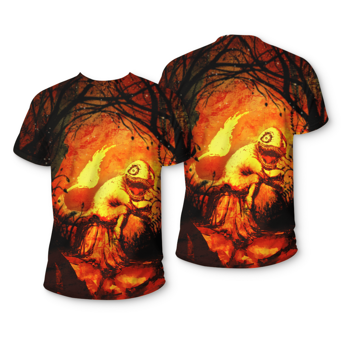 Charmander Halloween Pokemon 3D All Over Printed T-shirt