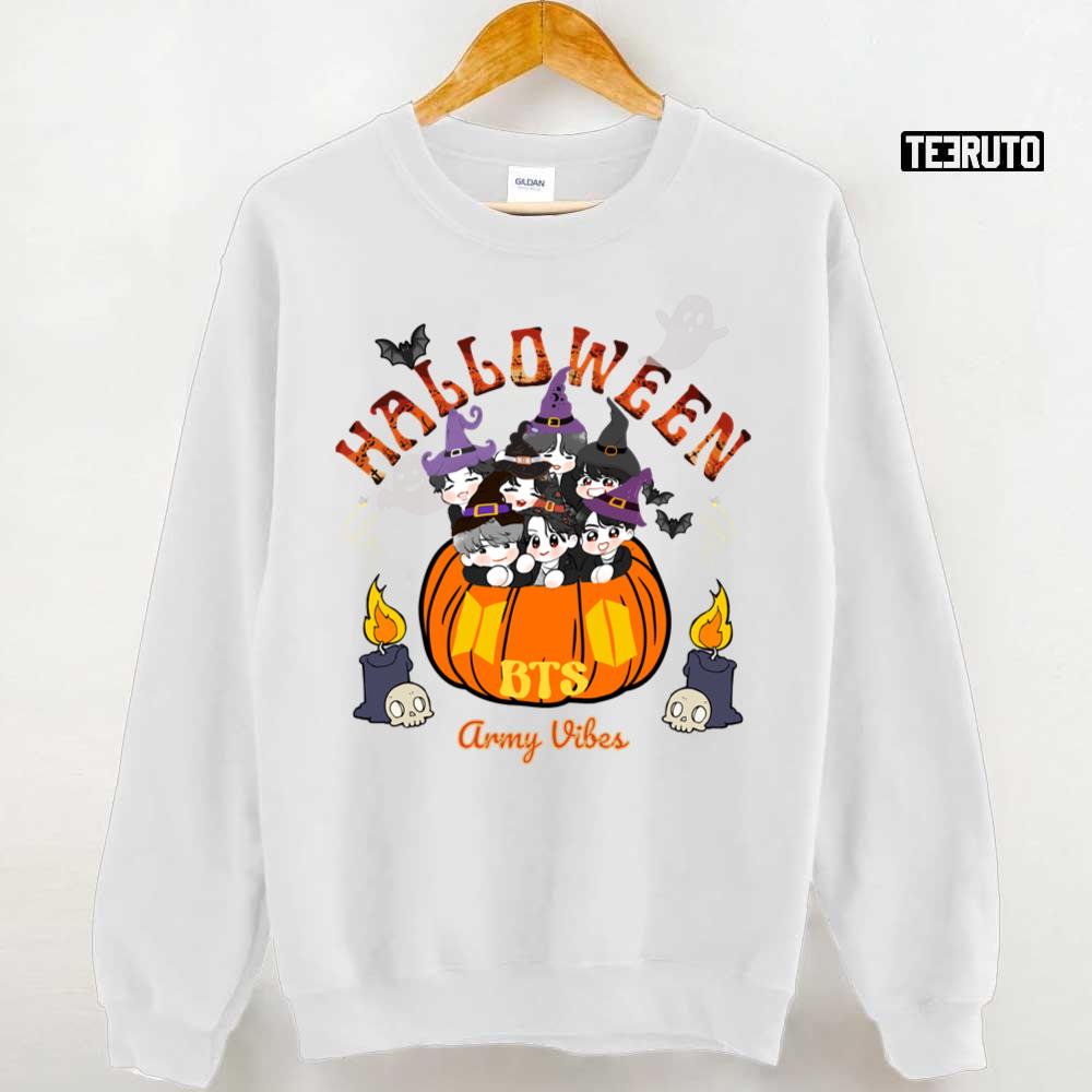 Chibi BTS Halloween Army Vibes Unisex Sweatshirt