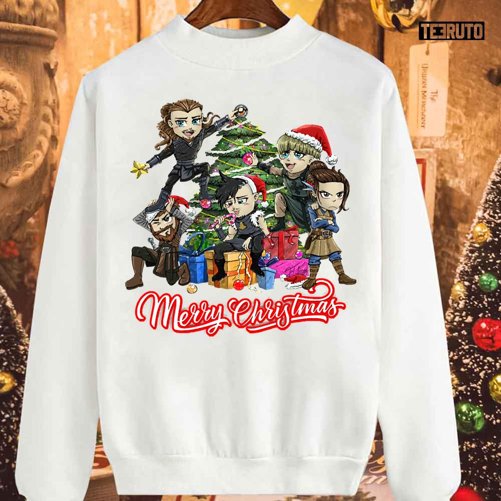 Chibis Merry Christmas Unisex Sweatshirt