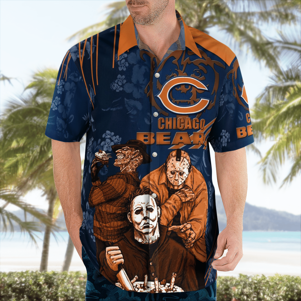 Funny Horror Character Chicago Cubs shirt, hoodie, sweater and long sleeve