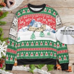 Chinook Ho Ho Ho US Army CH-47F Ugly Christmas Sweater