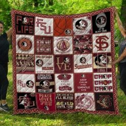 Chop Chop Chop Ncaa Florida State Seminoles Combined Quilt Blanket