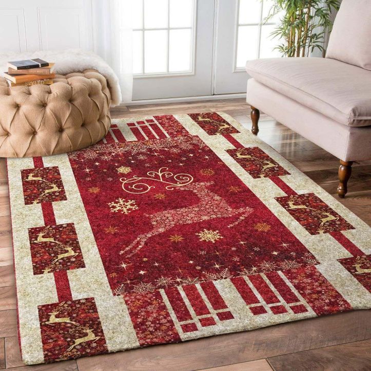 Christmas Deer DV1510050R Rug Carpet