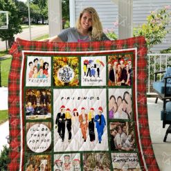 Christmas Friends Tv Show Fanart Quilt Blanket