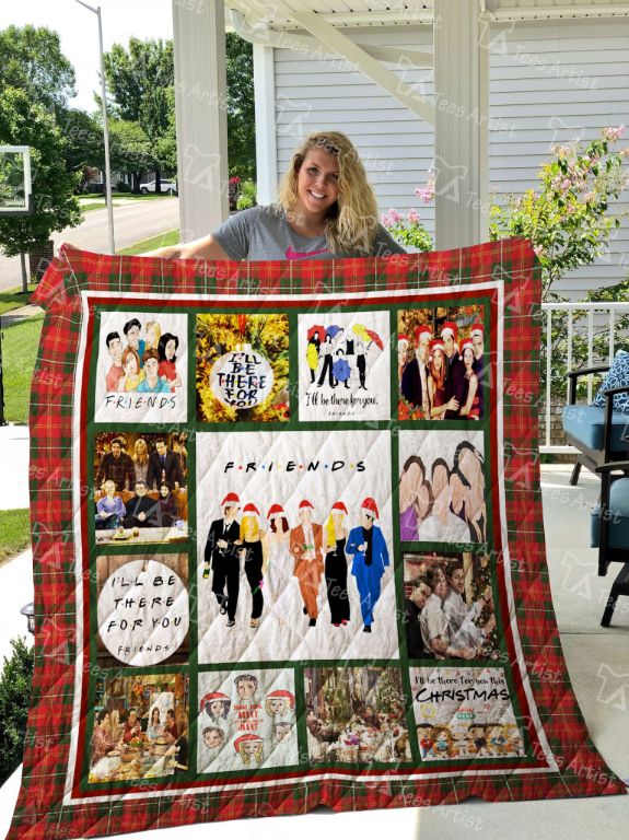 Christmas Friends Tv Show Fanart Quilt Blanket - Teeruto