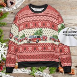 Christmas Kentucky Elizabethtown Fire Department Ugly Wool Knitted Christmas Sweater