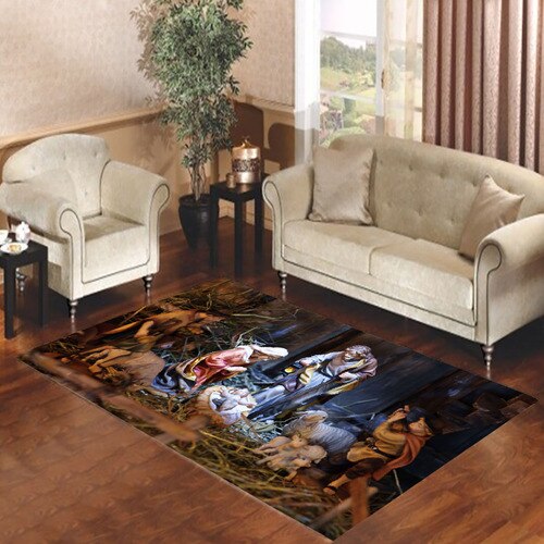 christmas nativity Living room carpet rugs