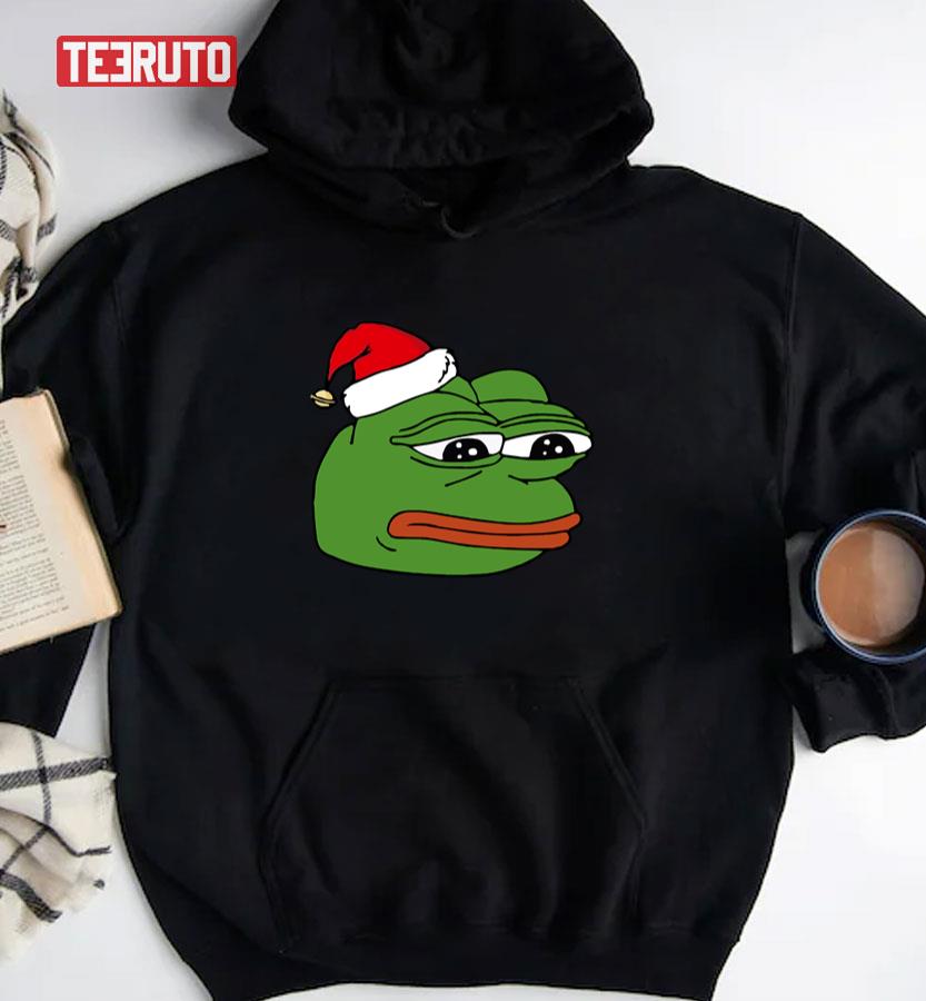 Christmas Pepe Funny Hot Meme Unisex Sweatshirt