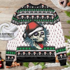 Christmas Skull Horror Ugly Wool Knitted Christmas Sweater