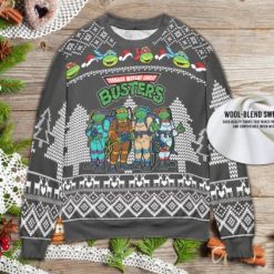 Christmas Teenage Mutant Ninja Turtles X Ghost Busters 3D Ugly Knitted Sweater