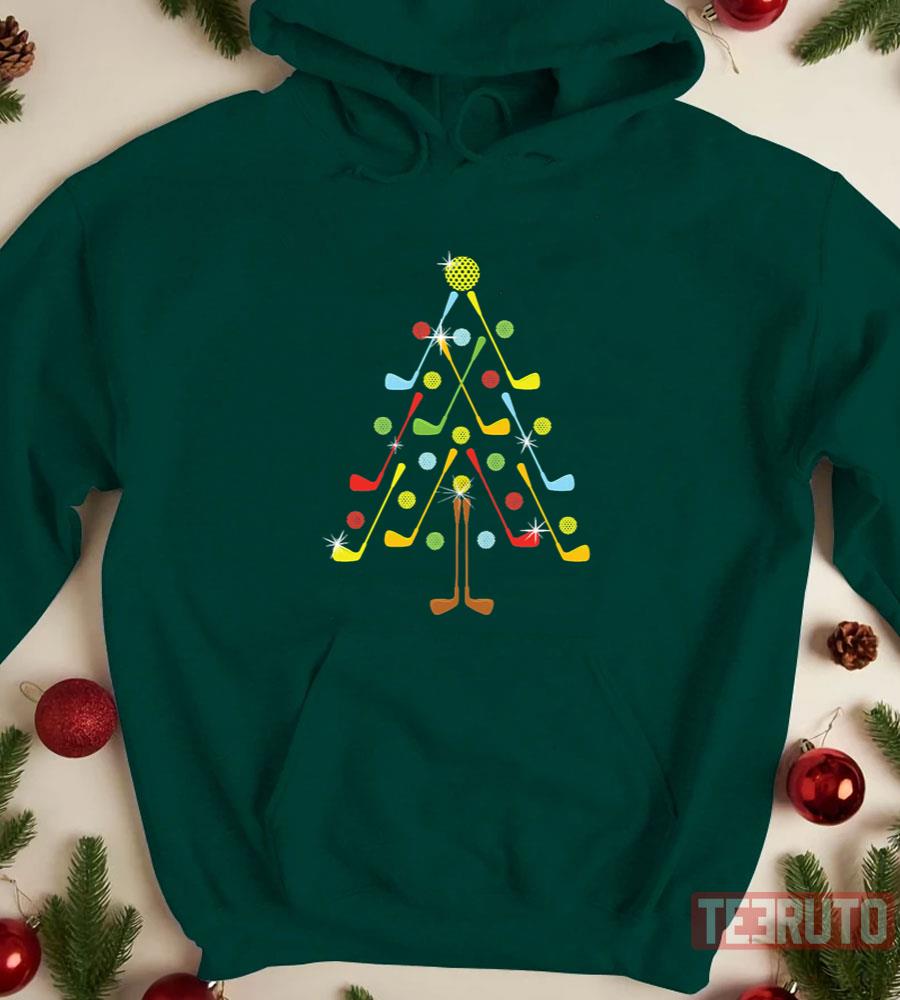 Christmas Tree Golf Ball Unisex Sweatshirt