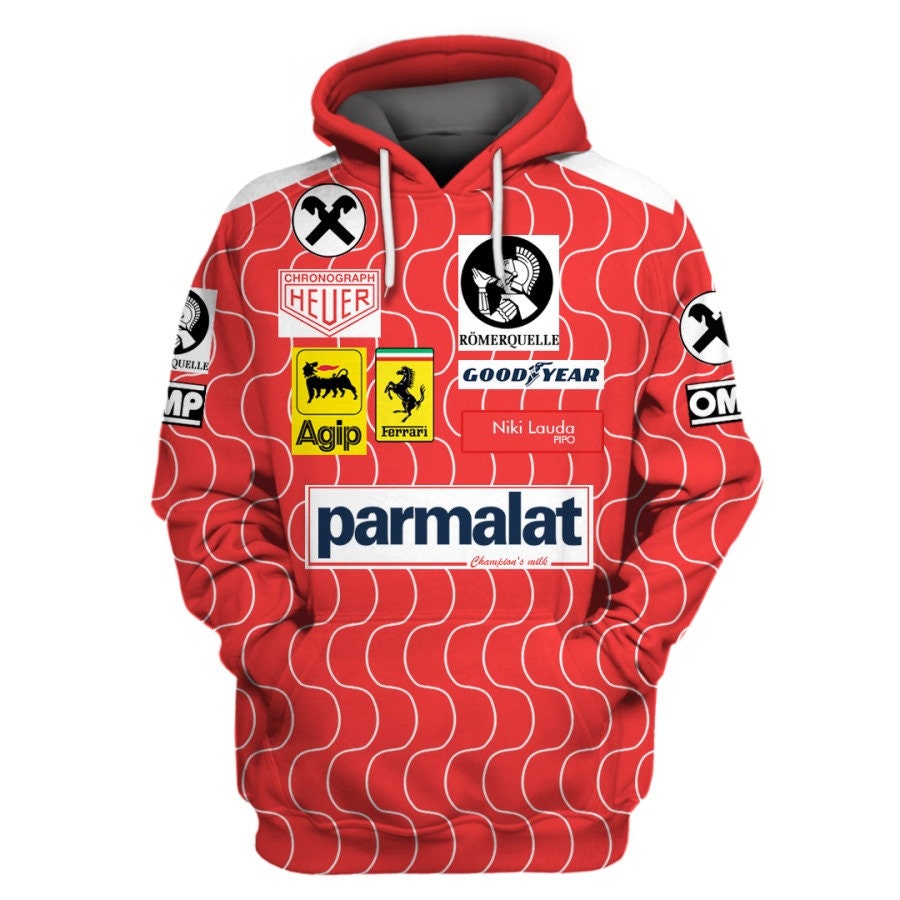 Chronograph Heuer 3D Parmalat F1 Racing Team Heuer Team AOP Unisex Hoodie