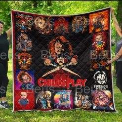 Chucky Childs Play Horror Movie Halloween Character Quilt Blanket