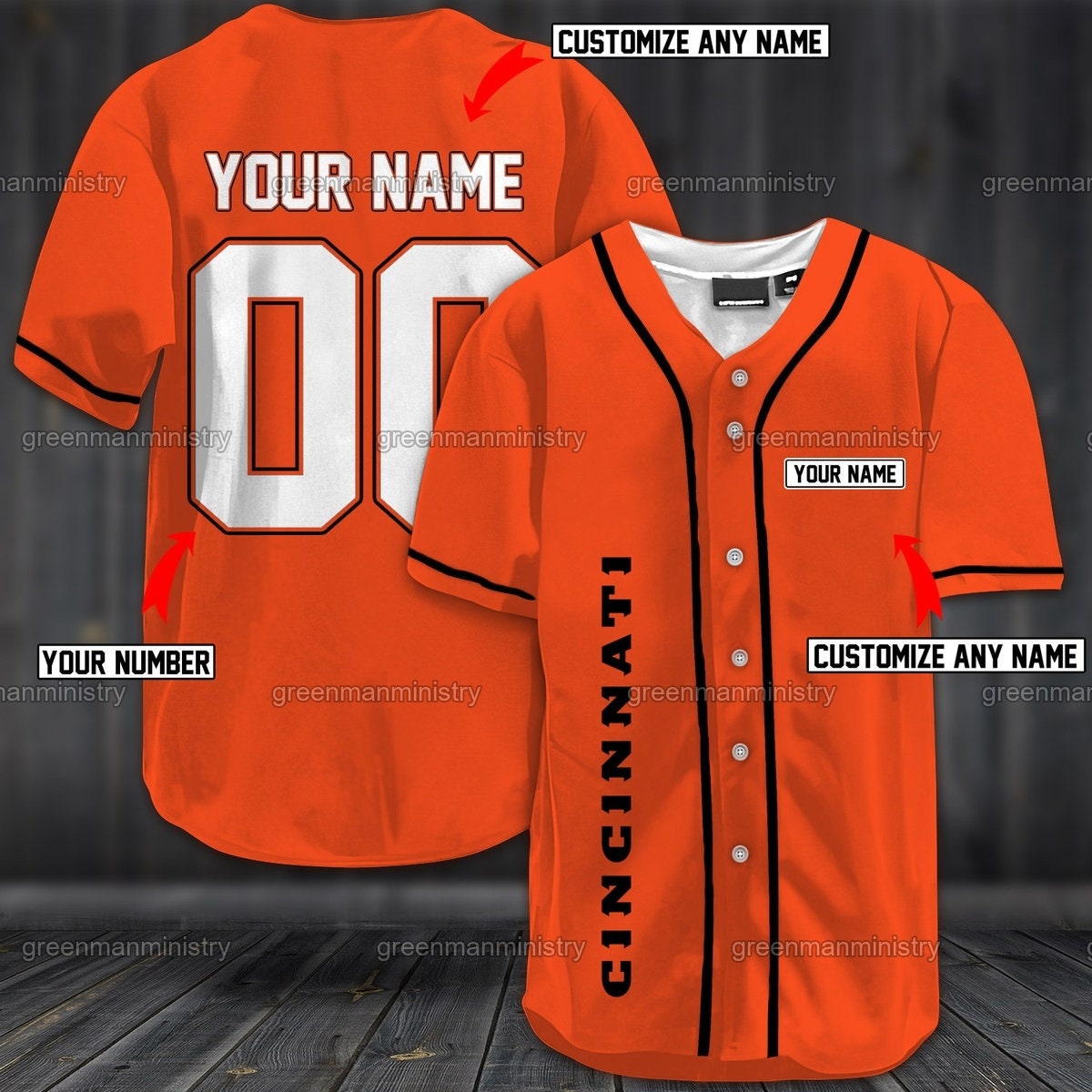 Personalized You Cincinnati Baseball Jersey Custom Name