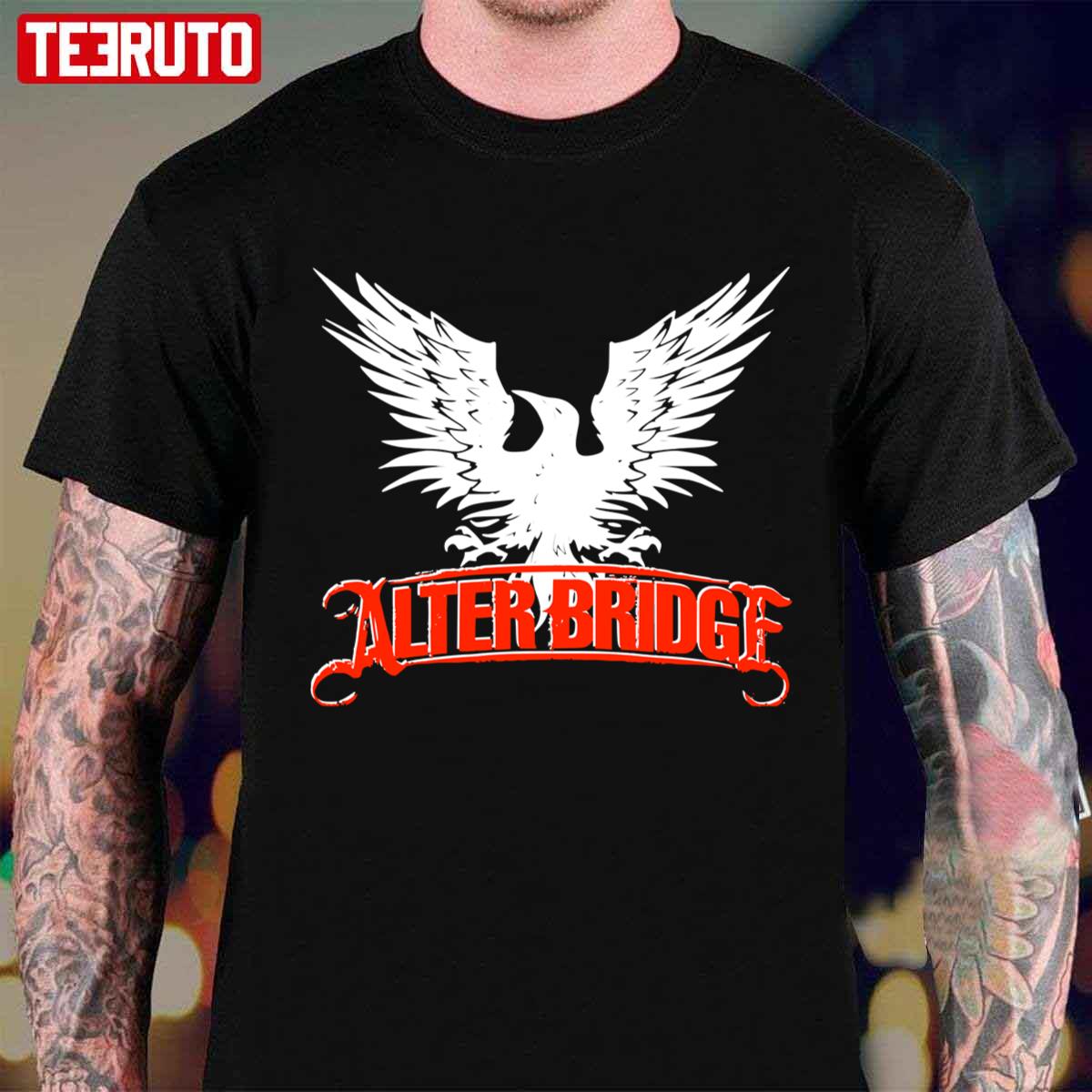 Classic Black Bird Alter Bridge Band Unisex T-shirt - Teeruto