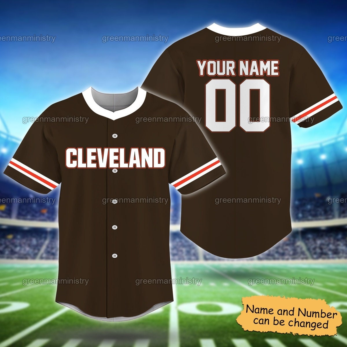 Cleveland Baseball Jersey Custom Name And Number Customize Jersey Baseball Shirt