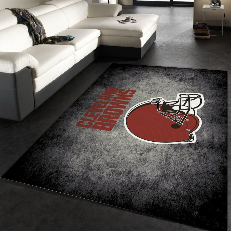 Cleveland Browns Imperial Distressed Rug NFL Team Logos Area Rug, Living room and bedroom Rug, US Gift Decor