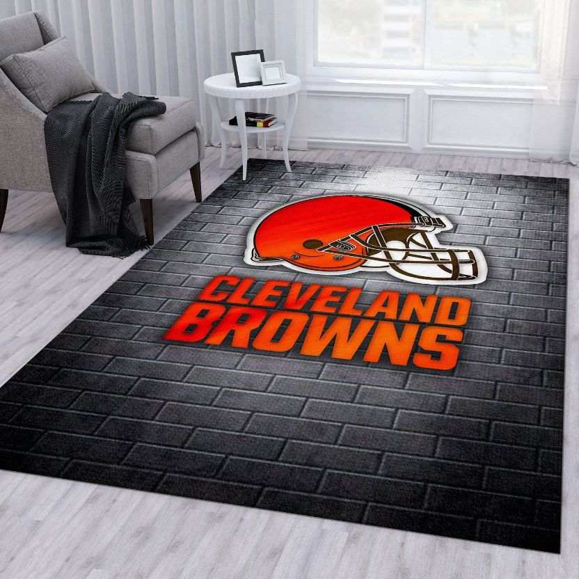 Cleveland Browns Nfl Rug Living Room Rug Floor Decor Home Decor