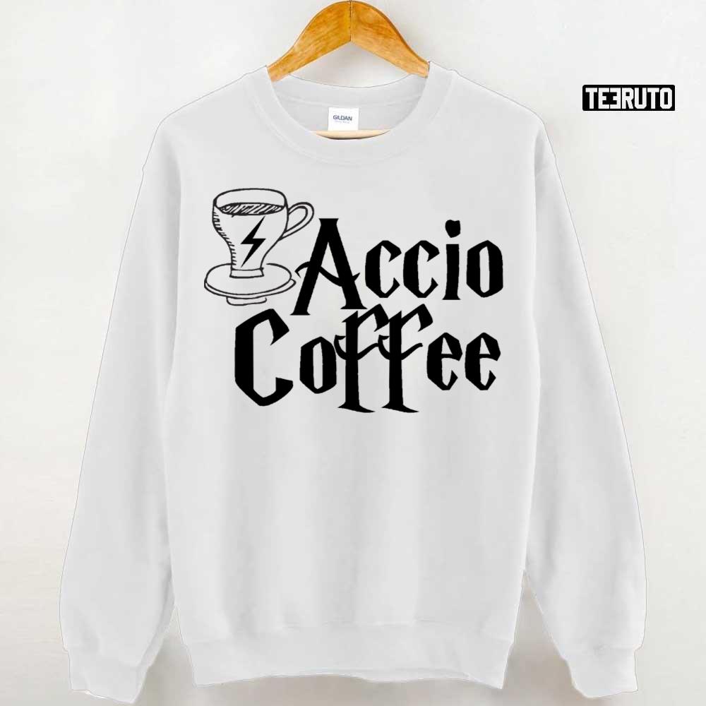 Coffee Spell Harry Potter Style Accio Coffee Unisex T-Shirt