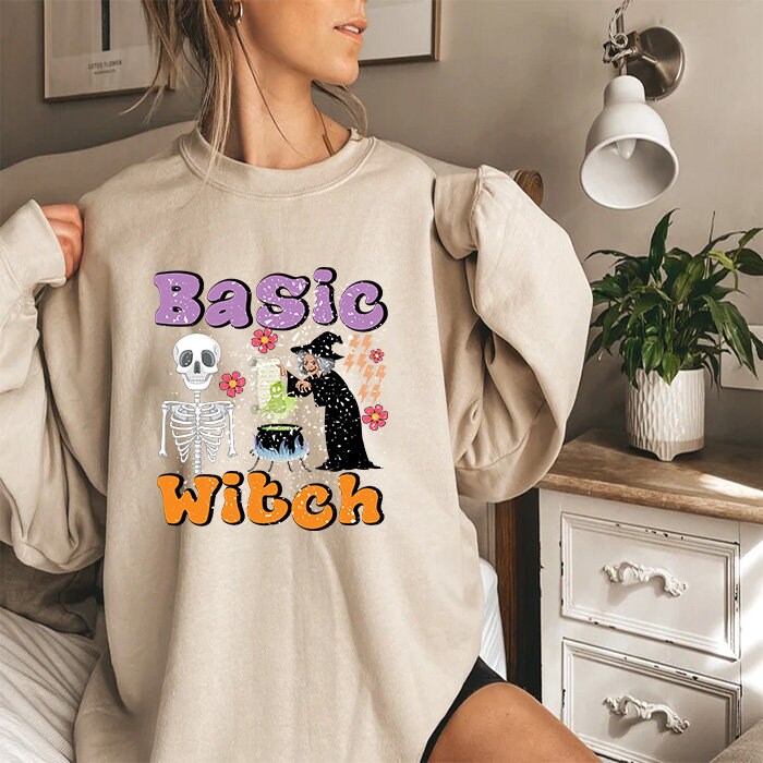 Comfort Colors® Retro Halloween Basic Witch Shirt