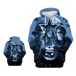 Cowboys Horror Night 3D Full Printed Halloween Hoodie