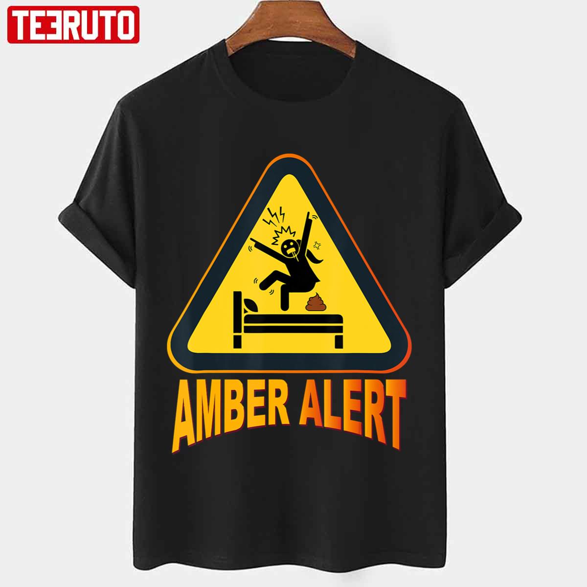 Crazy Girl Warning Amber Alert Unisex T-shirt