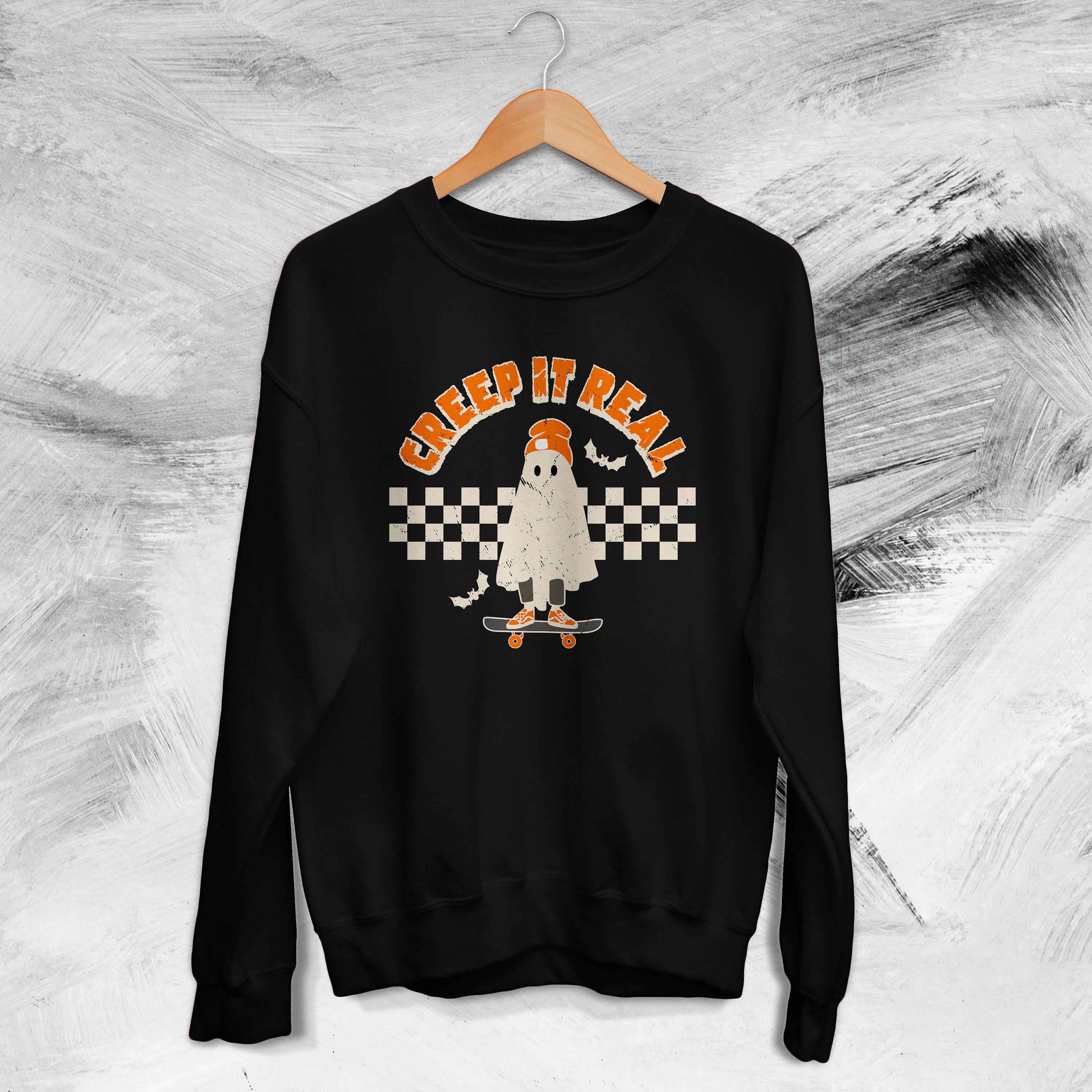 Creep It Real Halloween Vintage Ghost Halloween Witch Retro Fall Fall Season Unisex T-Shirt