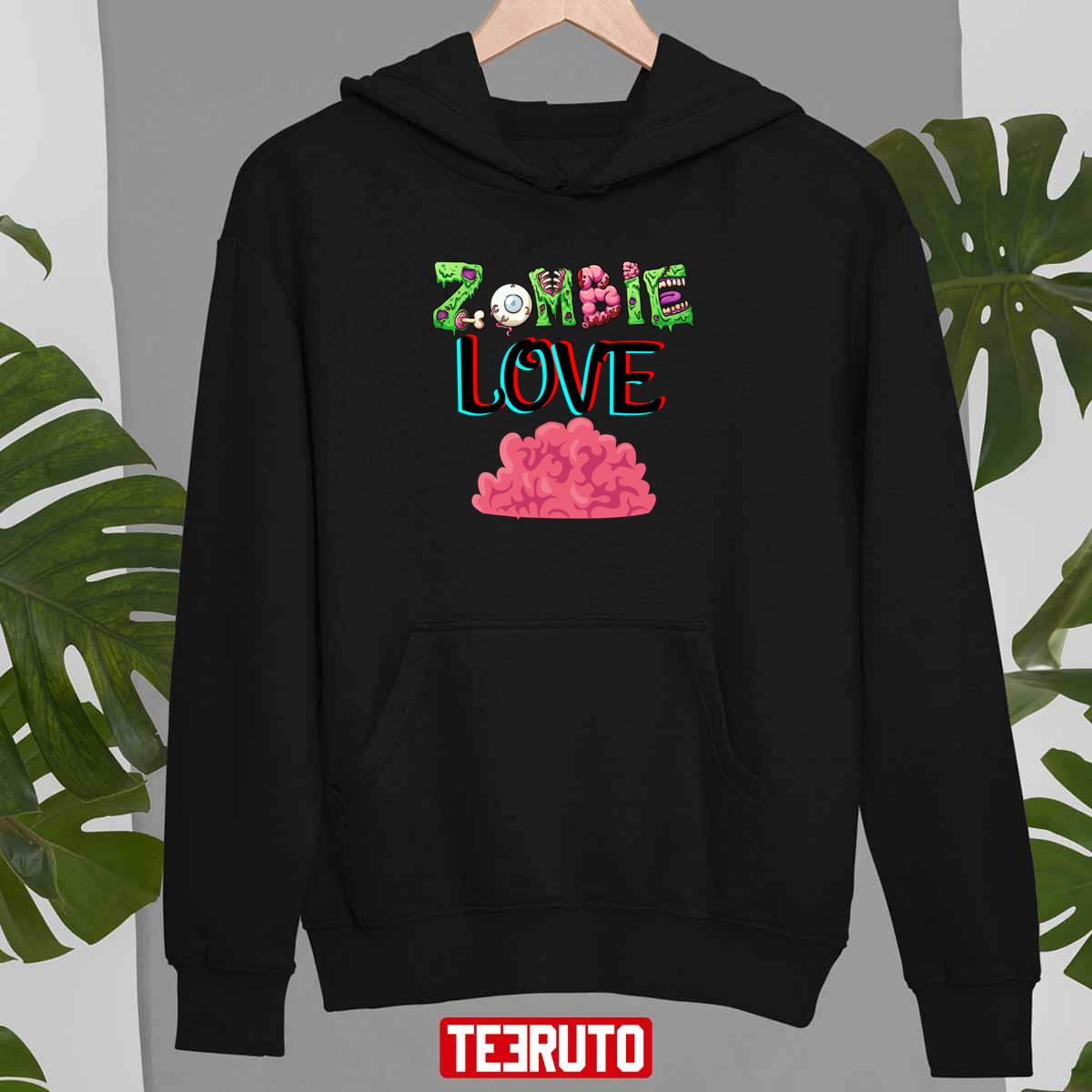 Creepy Zombies Love Brains Halloween Unisex Sweatshirt